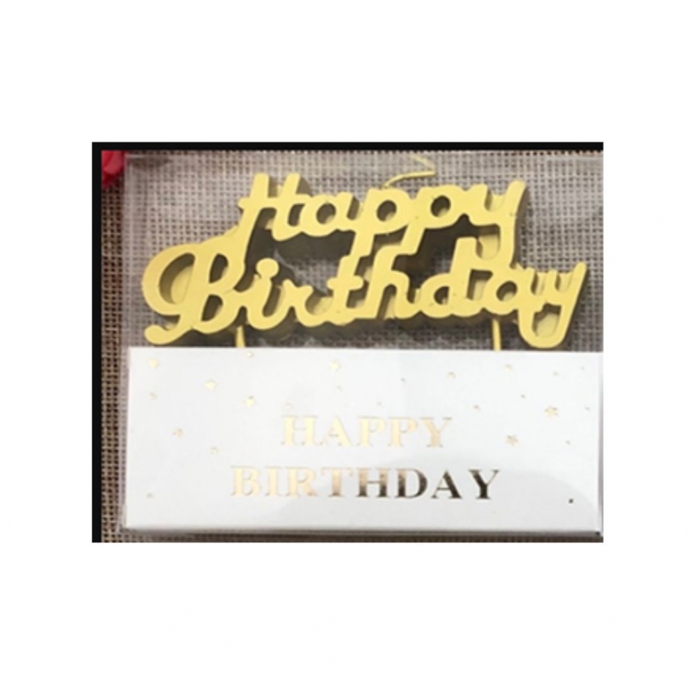 VELA LETRERO HAPPY BIRTHDAY