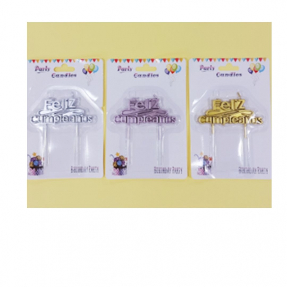 VELA BLOQUE METALIZADO