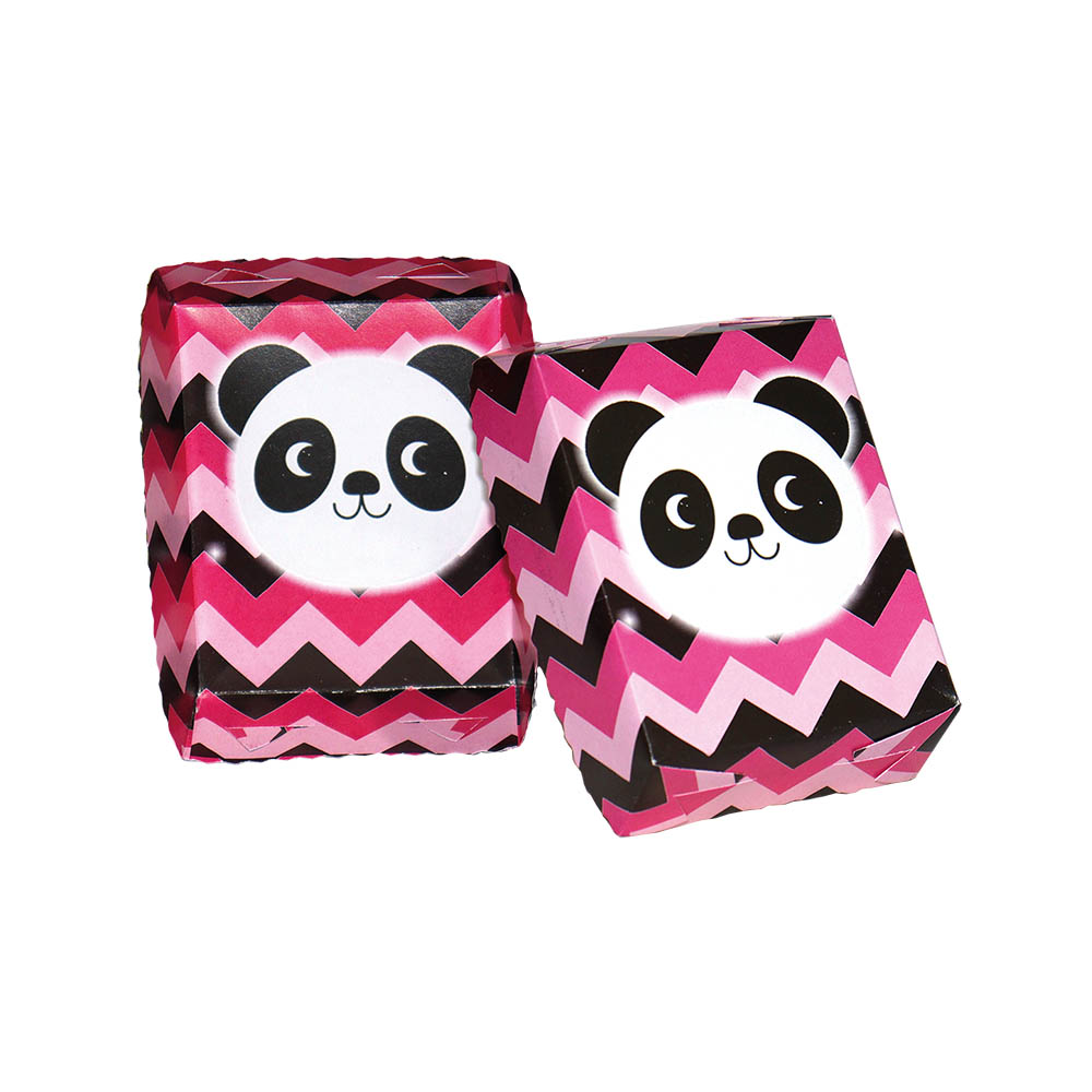 BANDEJA INFANTIL X 12 PANDA ROSADA 