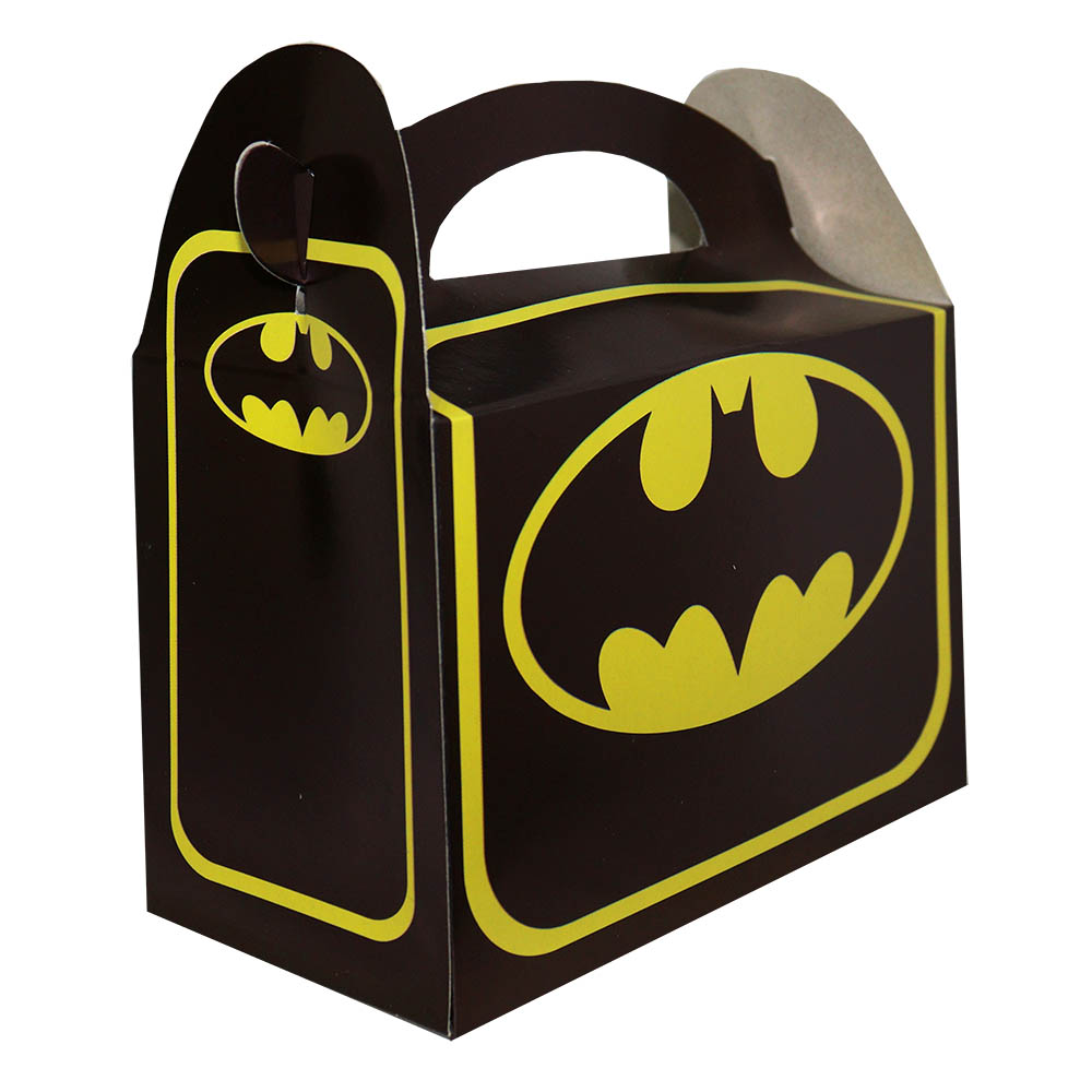 CAJA TEMATICA X 6 BATMAN ESCUDO 