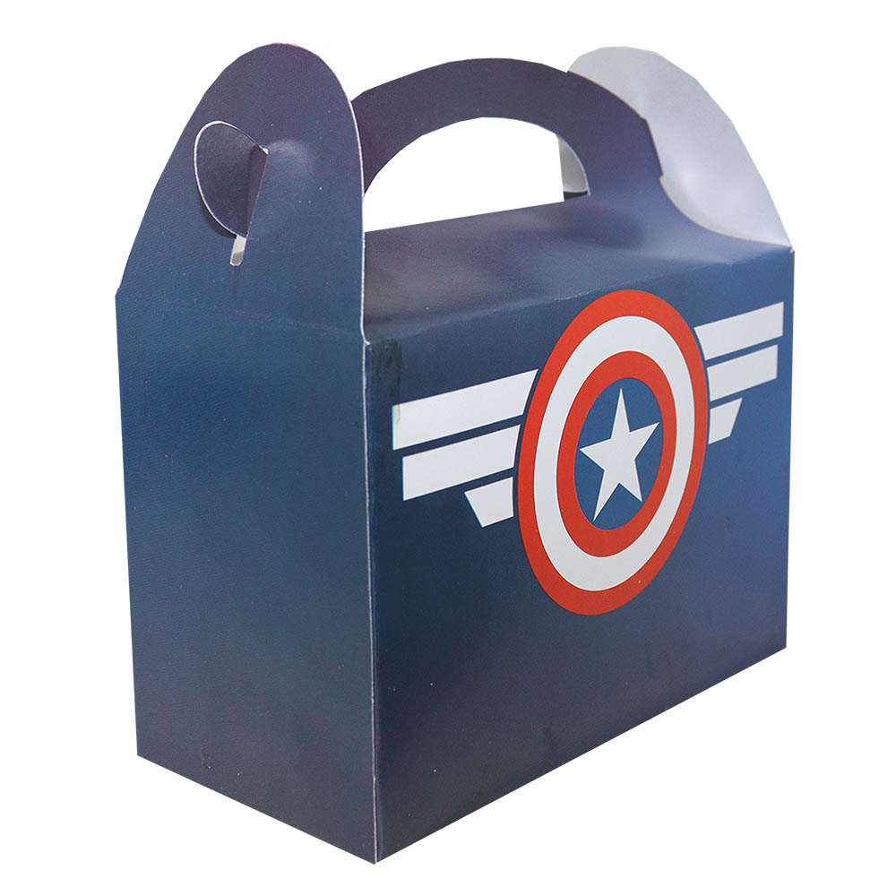 CAJA TEMATICA X 6 CAPITAN ESCUDO 