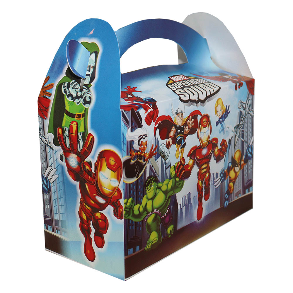 CAJA X 6 HEROES MARVEL 