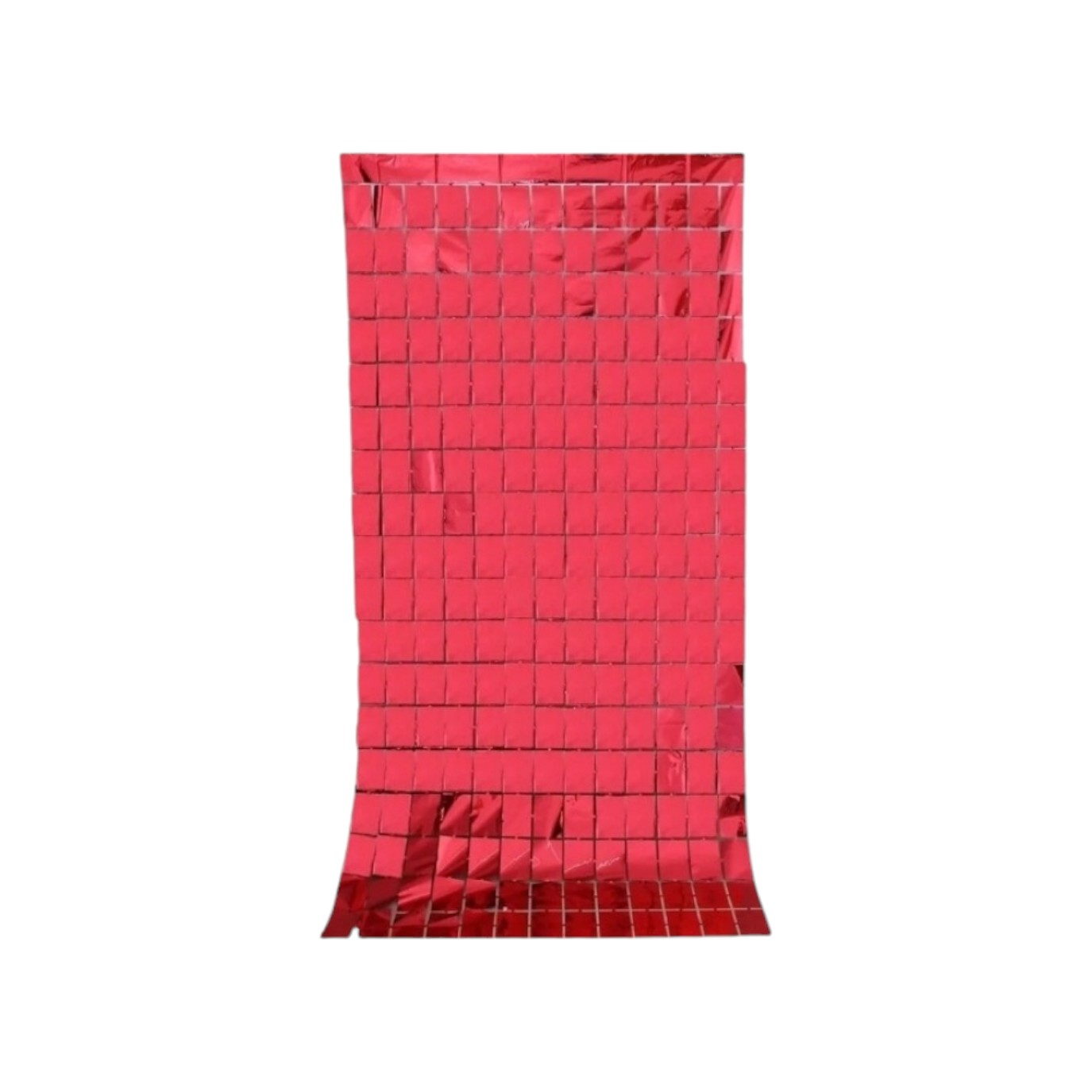 CORTINA CUADRO GDE  ROJO