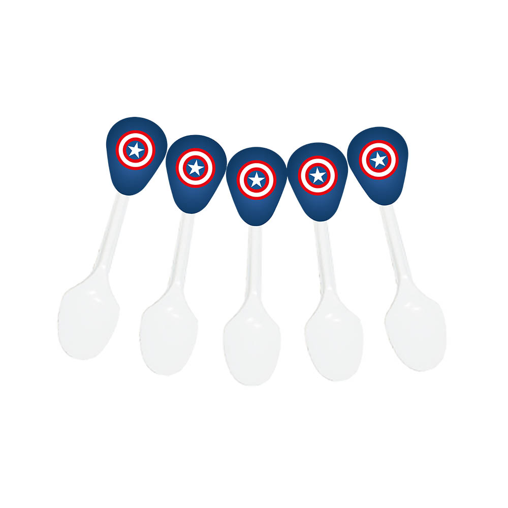 CUBIERTO TEMATICO X 20 CAPITAN ESCUDO 