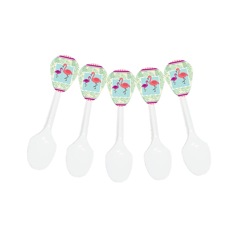 CUBIERTO TEMATICO X 20 FLAMINGO 