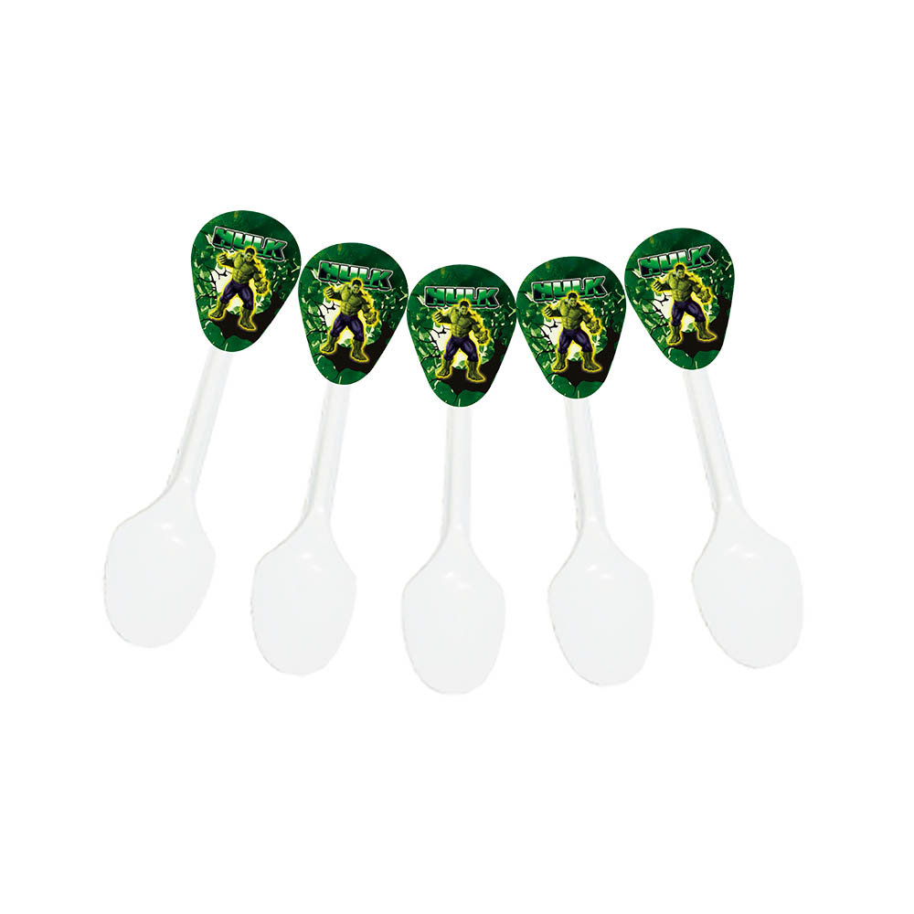 CUBIERTO TEMATICO X 20 HULK ESCUDO 