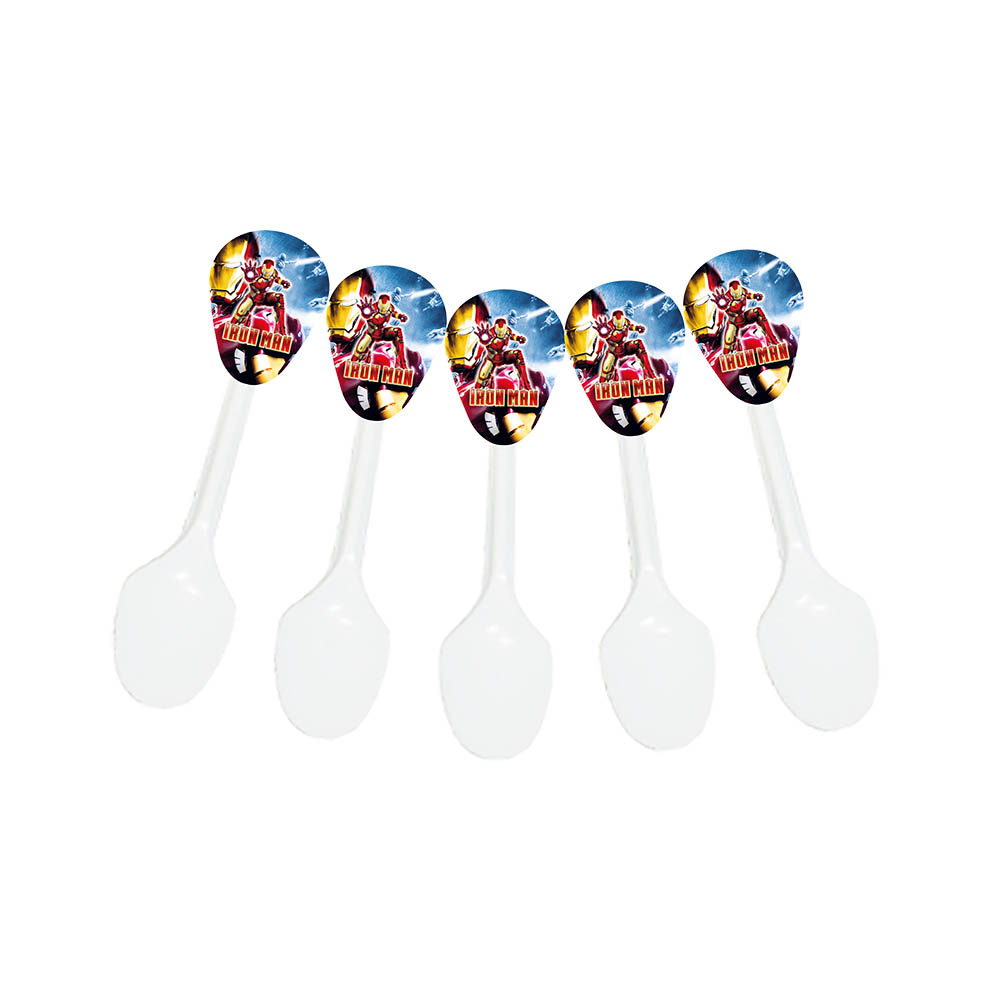 CUBIERTO TEMATICO X 20 IRON MAN 