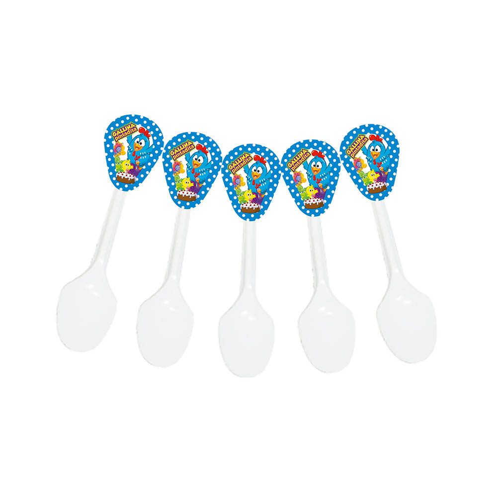 CUBIERTO INFANTIL X 20 LA GALLINA PINTADITA 