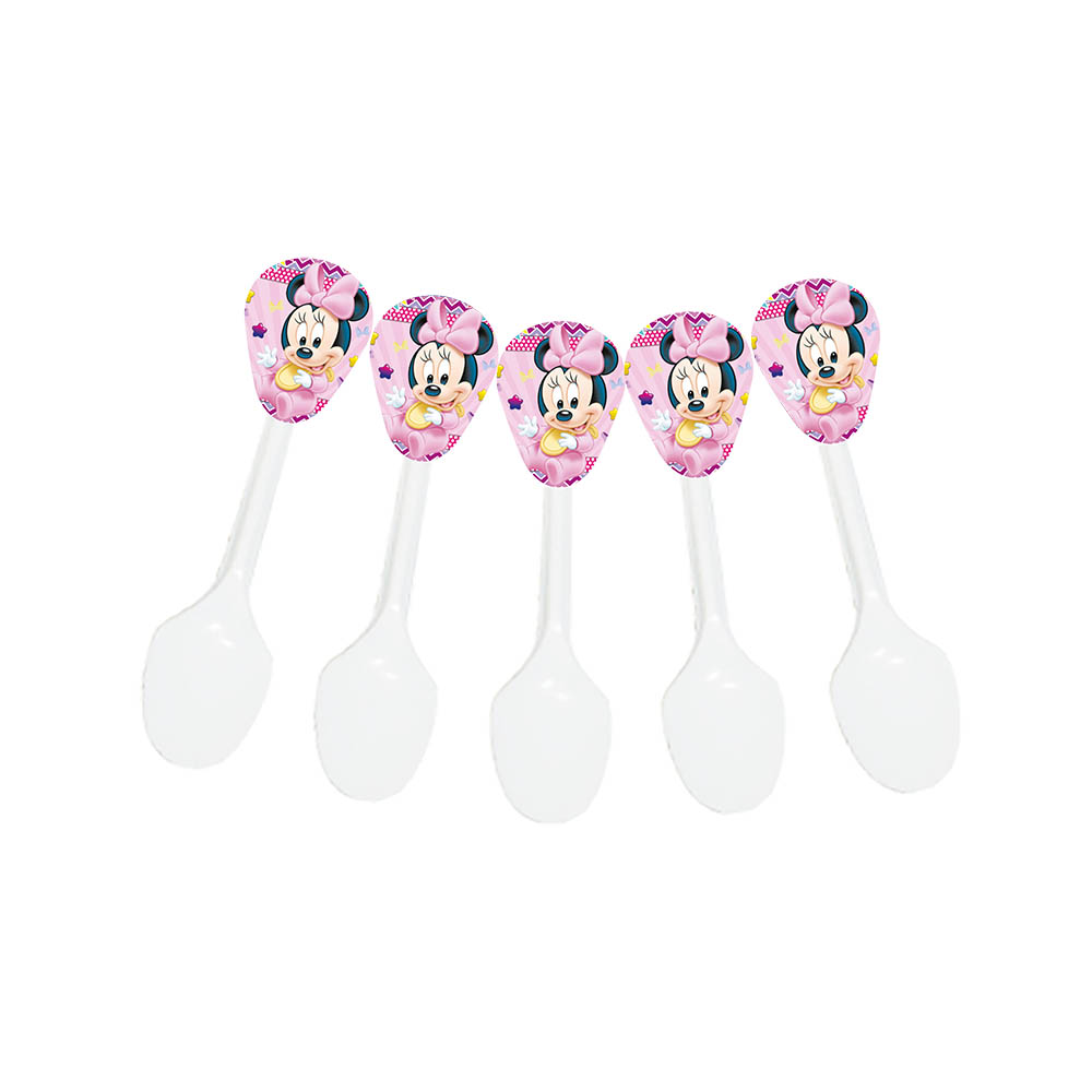 CUBIERTO TEMATICO X 20 MINNIE BEBE 