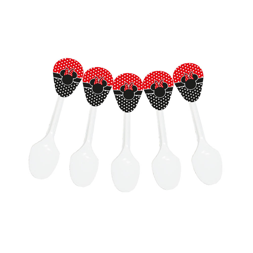 CUBIERTO TEMATICO X 20 OREJAS MINNIE 