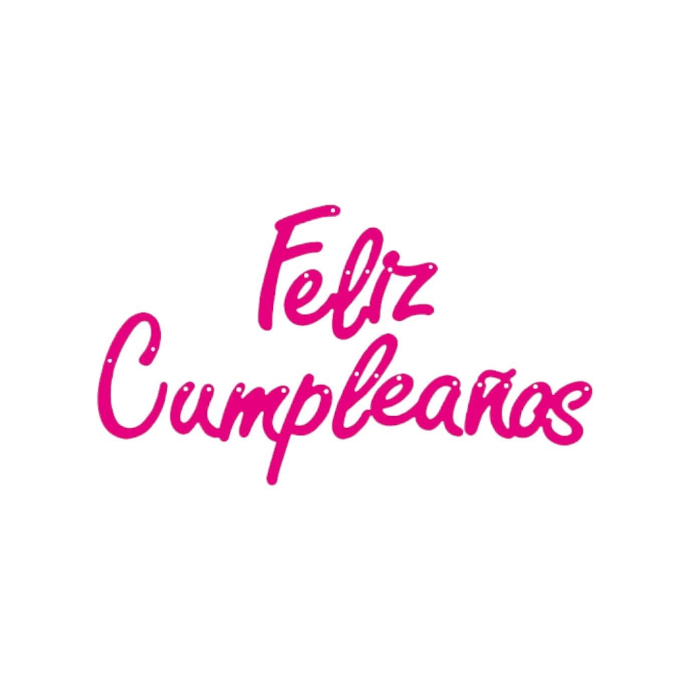 GUIRNALDA CURSIVA  FUCSIA