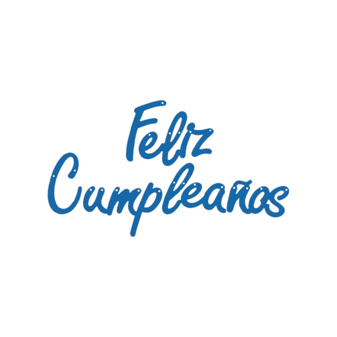 GUIRNALDA CURSIVA  AZUL