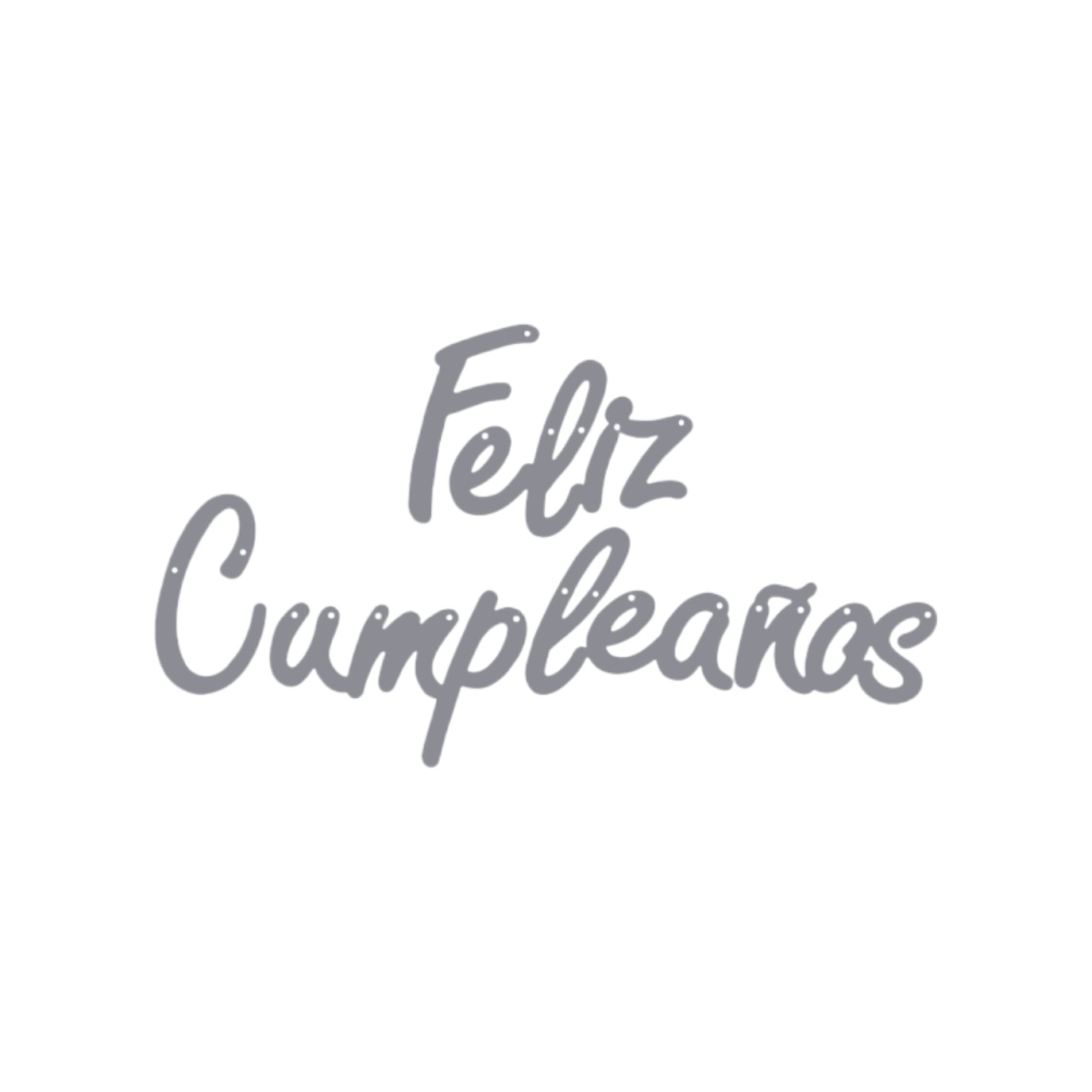 GUIRNALDA CURSIVA  PLATEADO