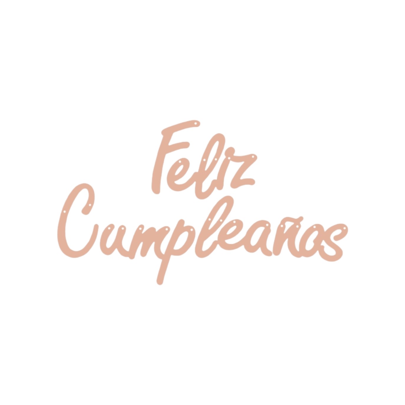 GUIRNALDA CURSIVA  ORO ROSA