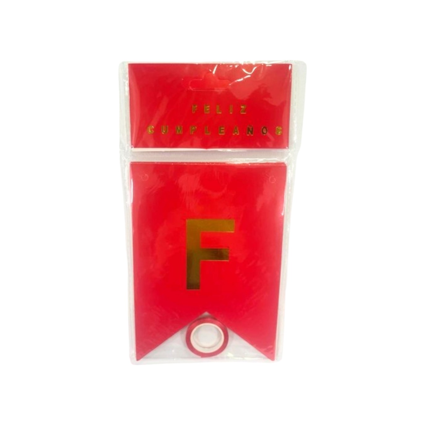 GUIRNALDA ESPEJO PASTEL  ROJO