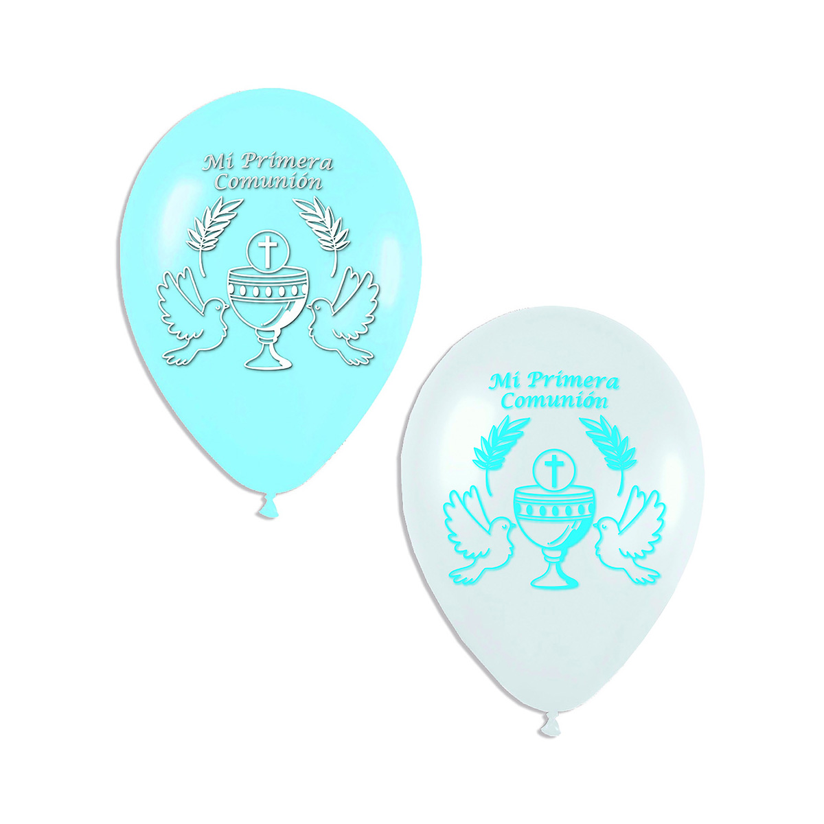 GLOBO MOTIVO TEMATICO P/COMUNION AZUL