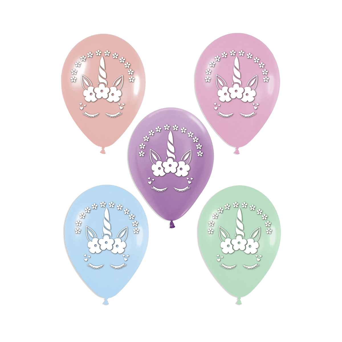 GLOBO MOTIVO TEMATICO UNICORNIO PESTANAS 