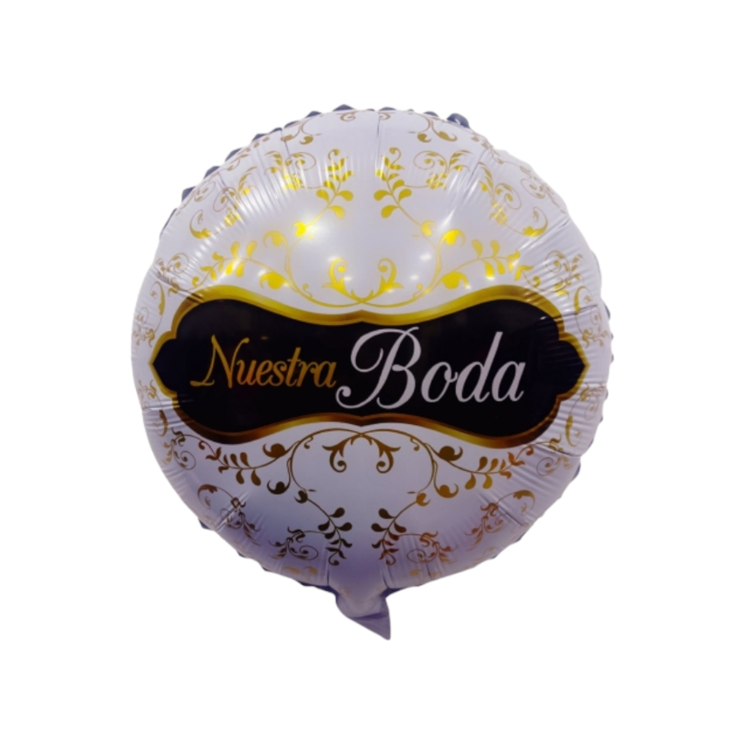 GLOBO METAL EMPACADO 18 NUESTRA BODA #6 