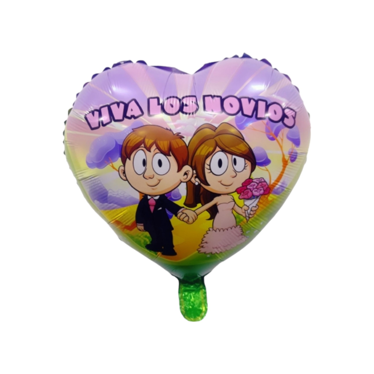 GLOBO METAL EMPACADO 18 NUESTRA BODA #8 