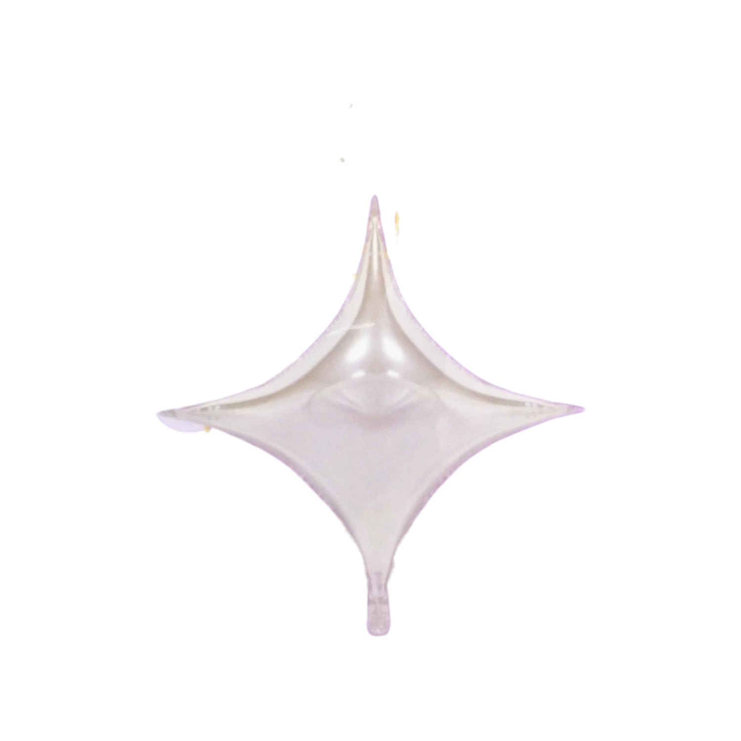 GLOBO METAL ESTRELLA 4 PUNTAS   PLATEADO