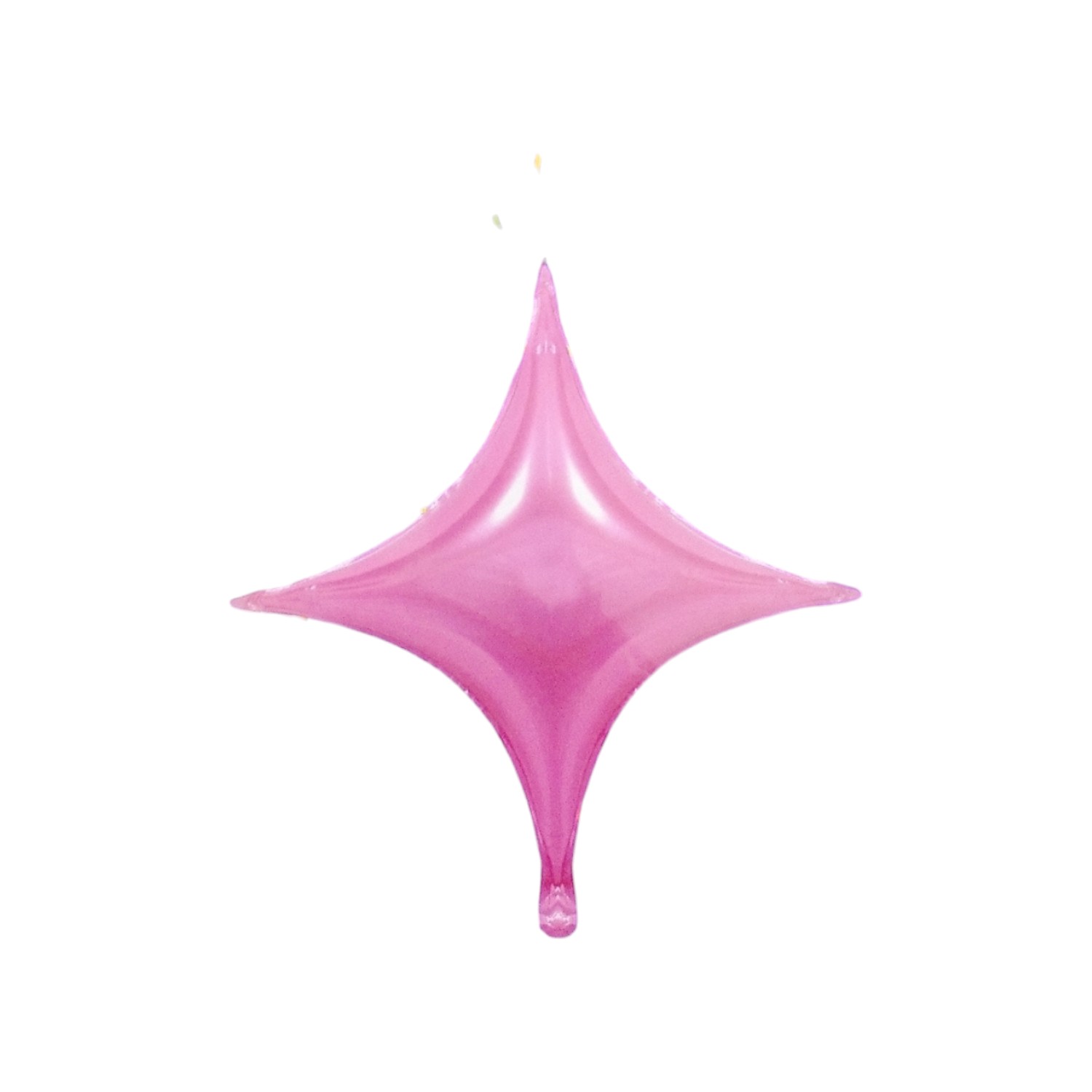 GLOBO METAL ESTRELLA 4 PUNTAS   ROSADO