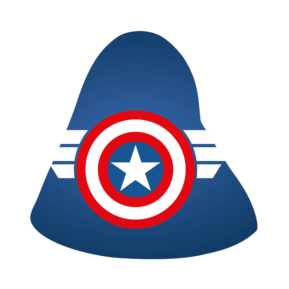 GORRO TEMATICO X 12 CAPITAN ESCUDO 