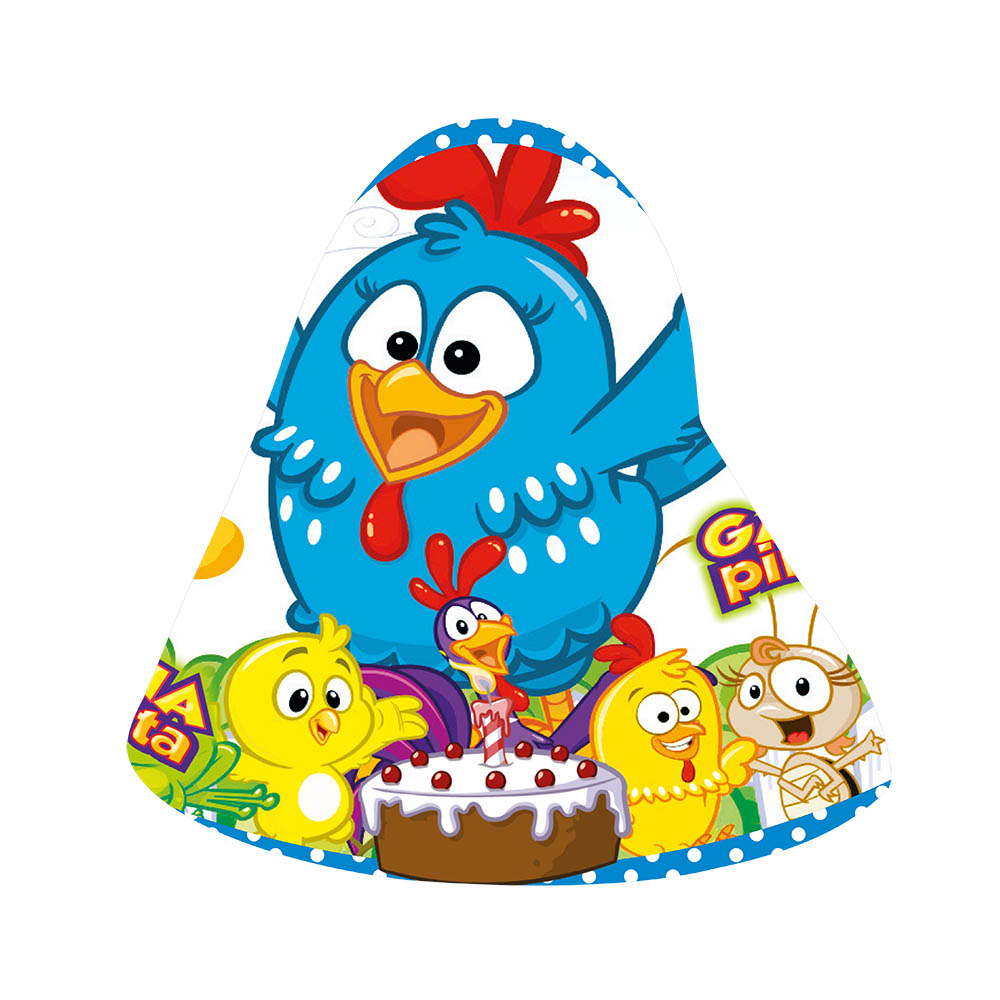 GORRO INFANTIL X 12 LA GALLINA PINTADITA 