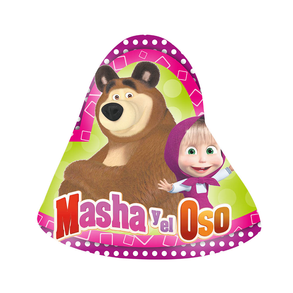 GORRO INFANTIL X 12 MASHA Y EL OSO 