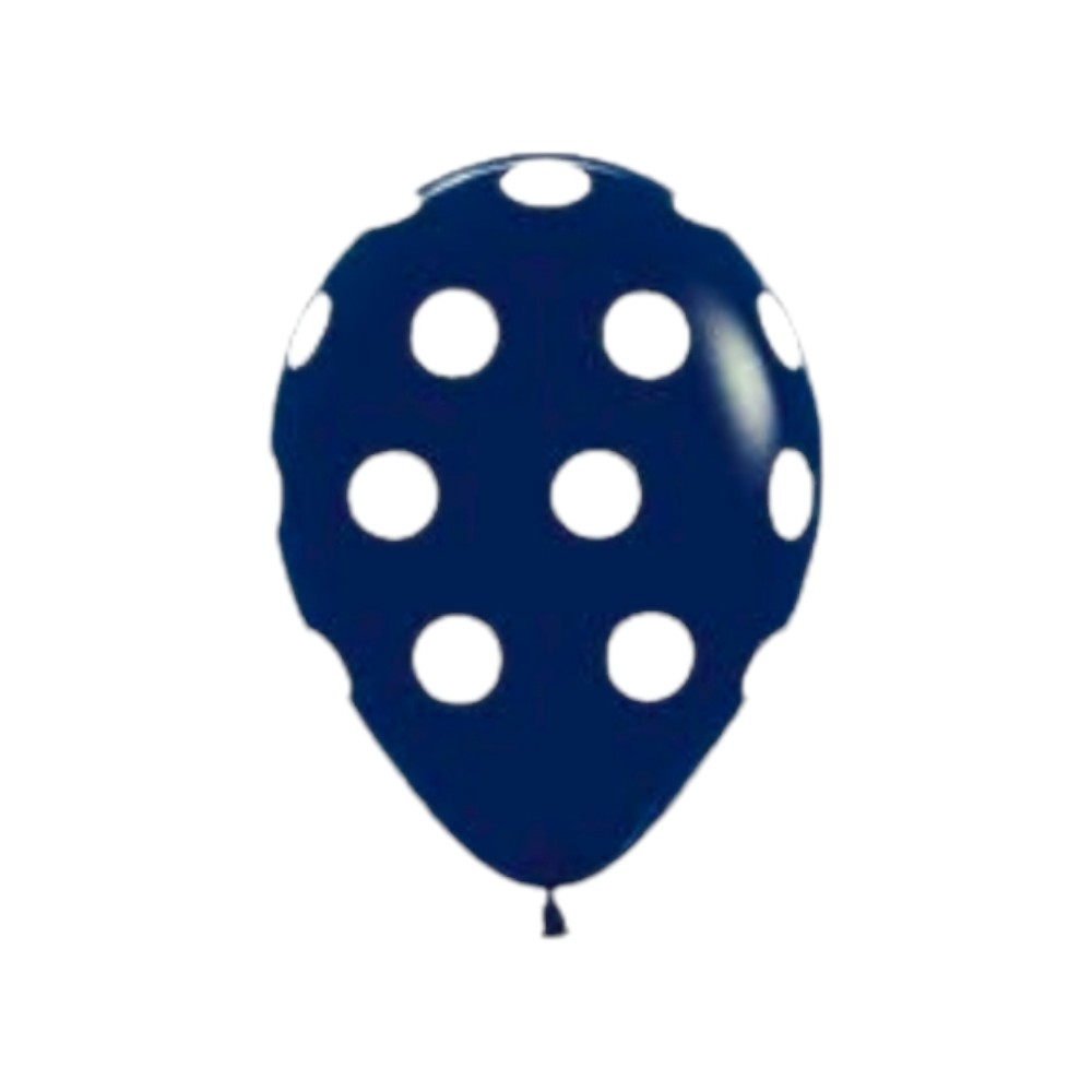 GLOBO SURTI R12X50 POLKA  AZUL REY