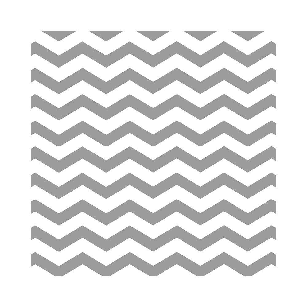 MANTEL TEMATICO CHEVRON PLATEADO