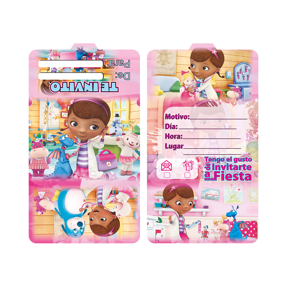 TARJETA INFANTIL X 12 DRA. JUGUETES 