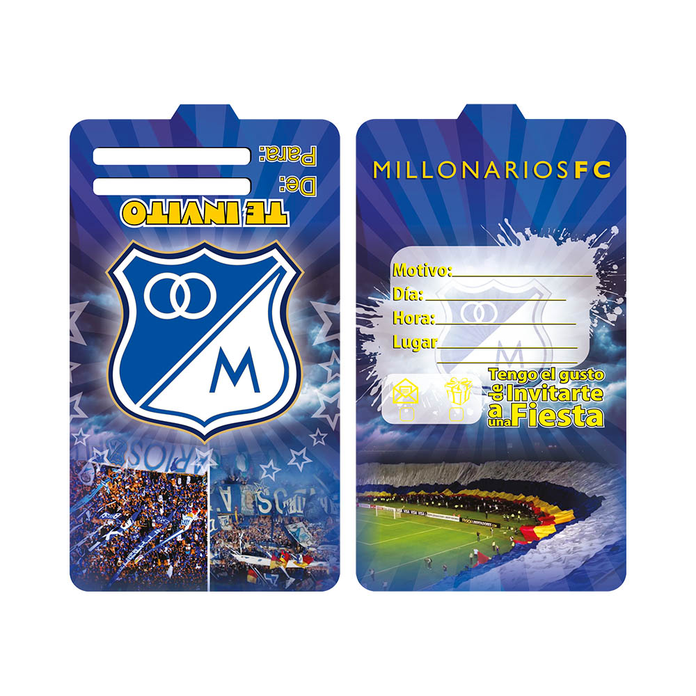 TARJETA TEMATICO X 12 MILLONARIOS 