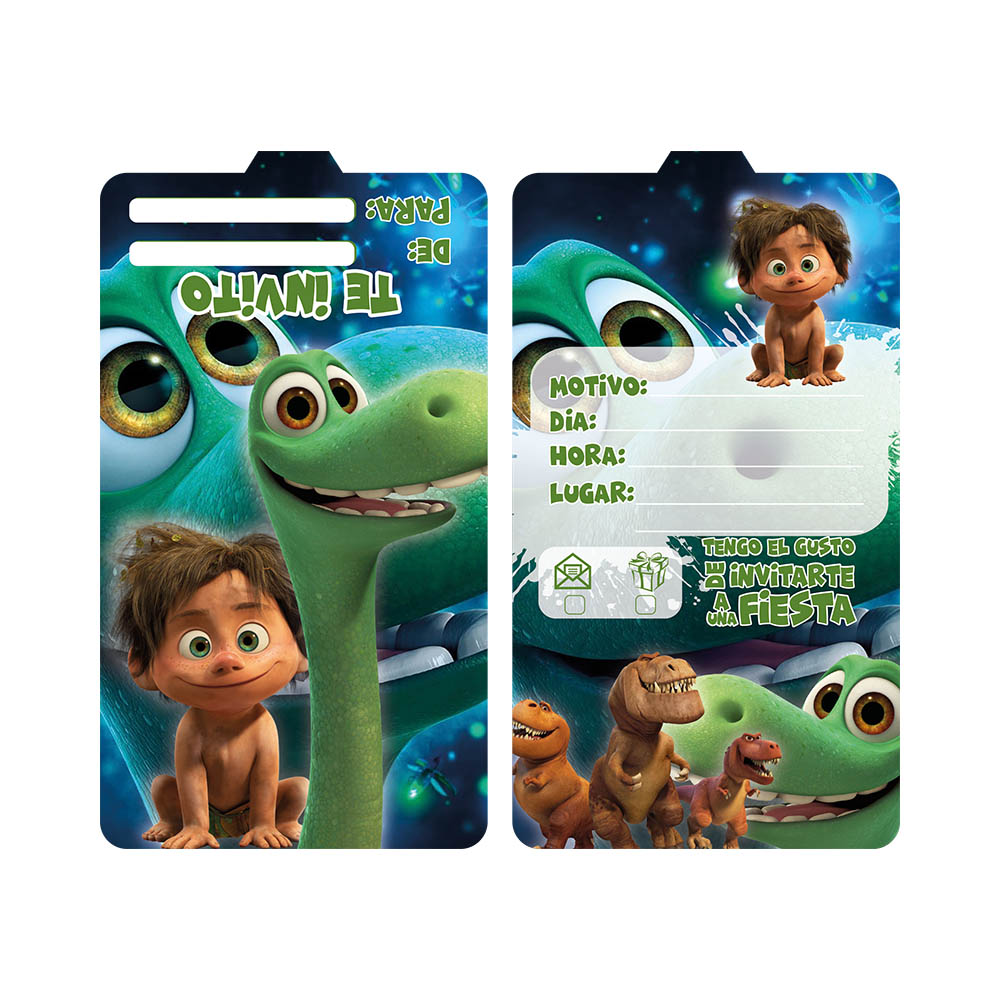 TARJETA INFANTIL X 12 MI GRAN DINOSAURIO 