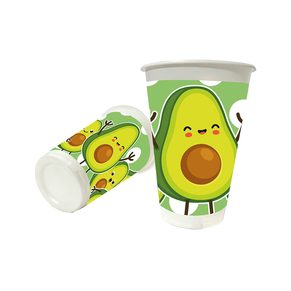 VASO TEMATICO X 12 AGUACATE 