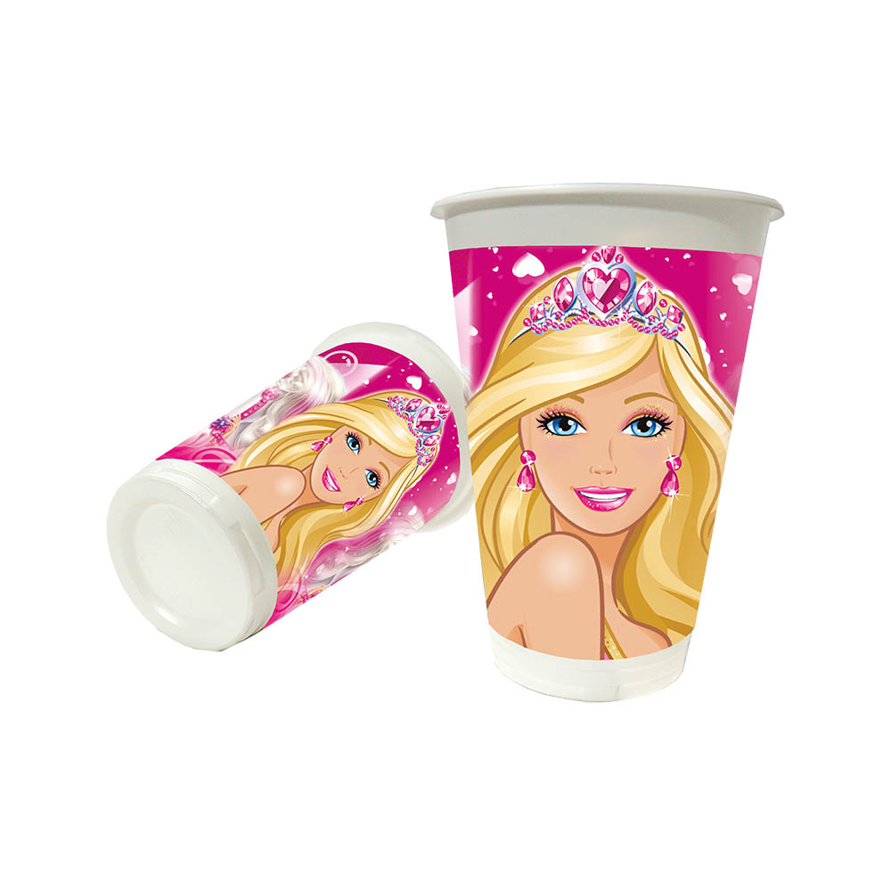 VASO INFANTIL X 12 BARBIE 