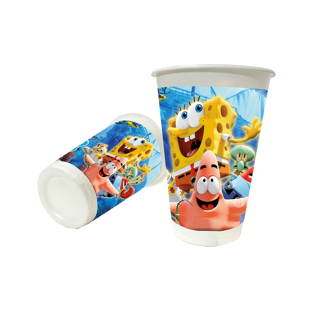 VASO INFANTIL X 12 BOB ESPONJA 