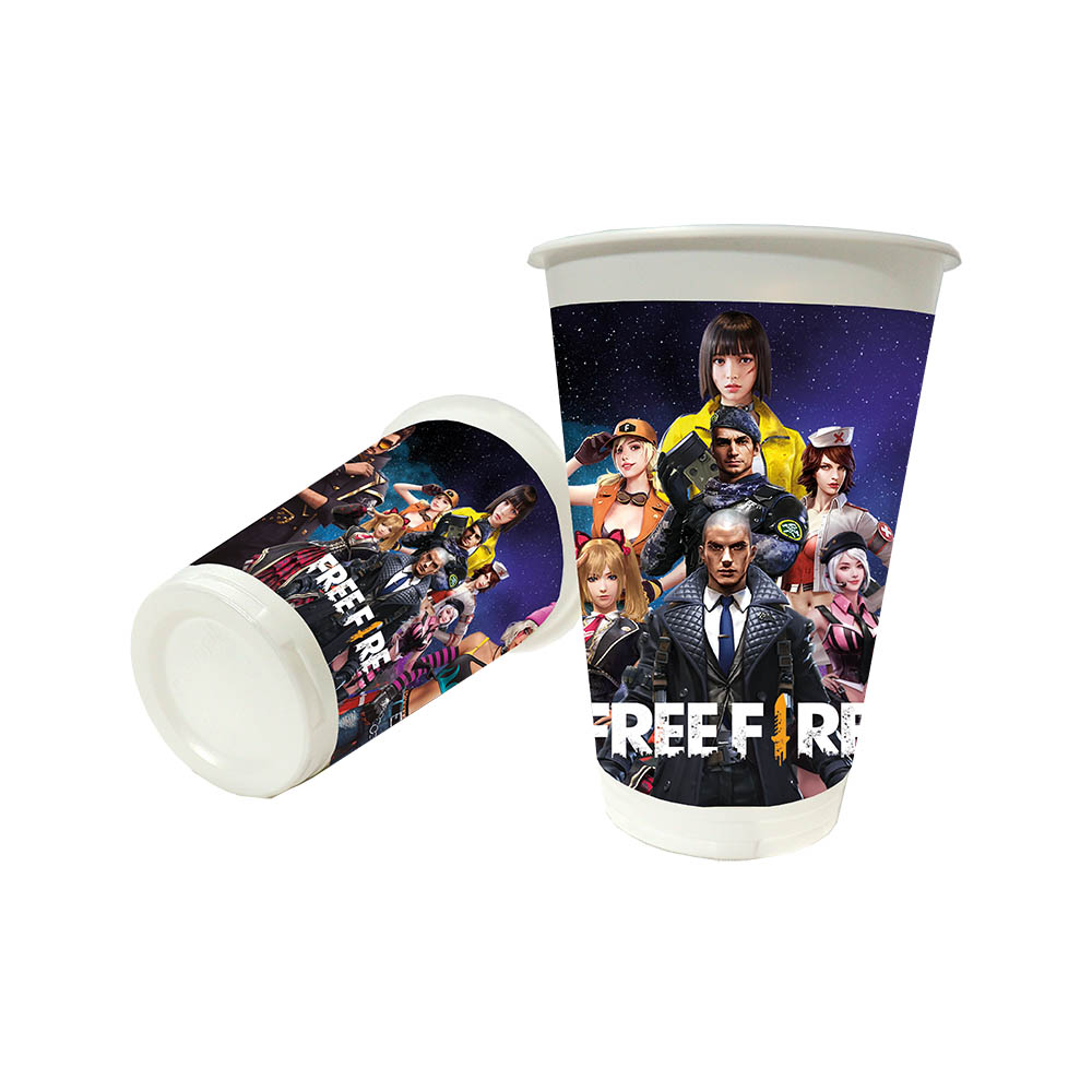 VASO INFANTIL X 12 FREE FIRE 