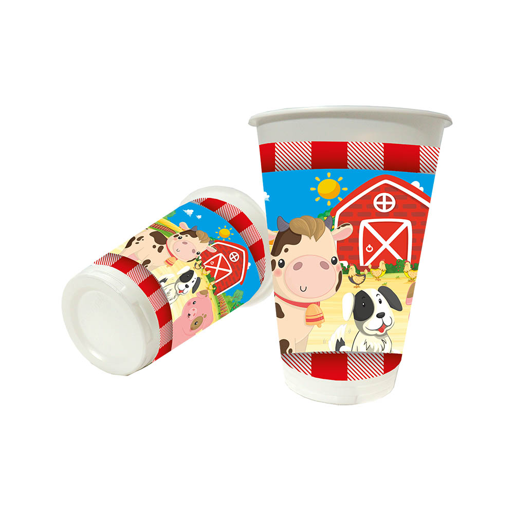 VASO TEMATICO X 12 GRANJA 