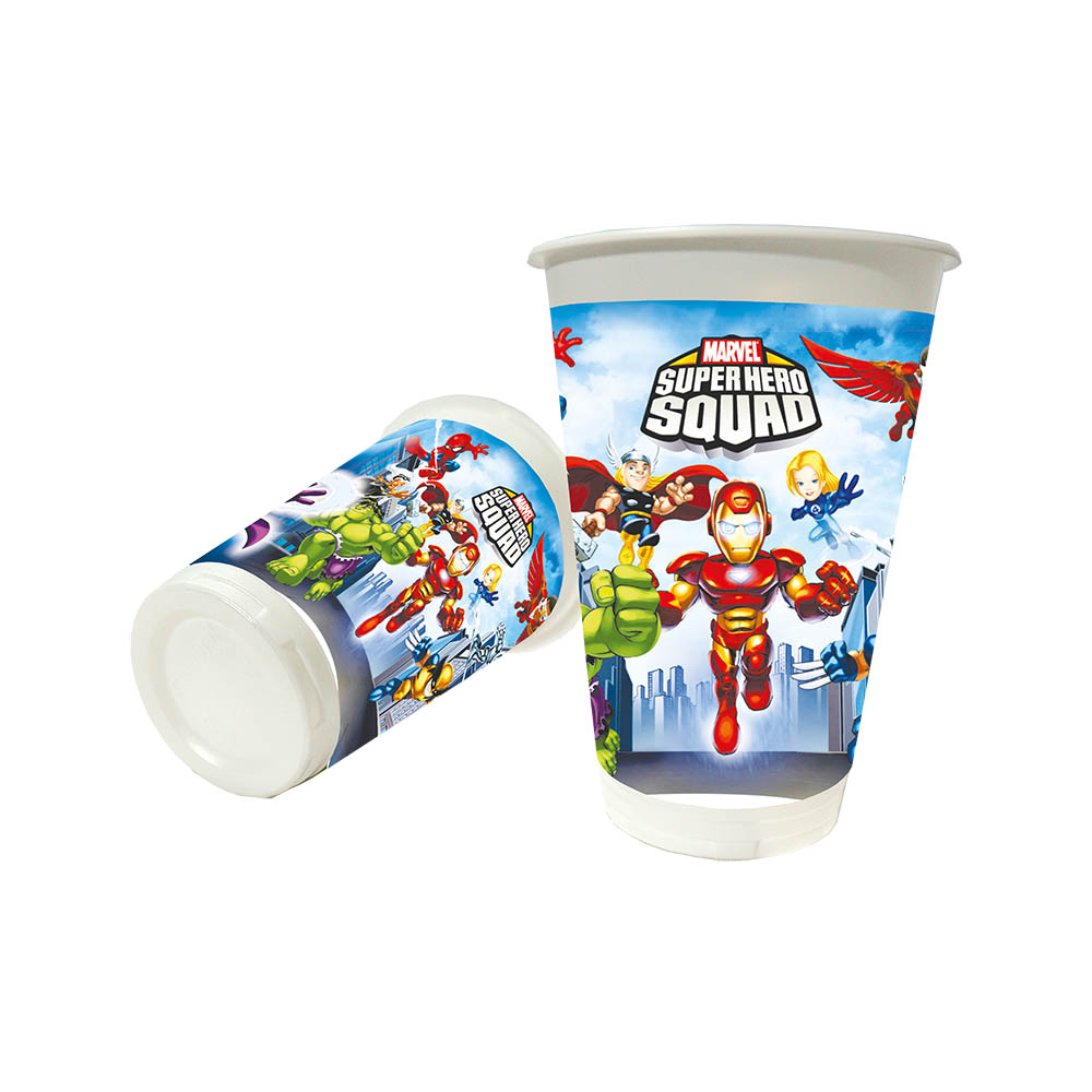 VASO INFANTIL X 12 HEROES MARVEL 