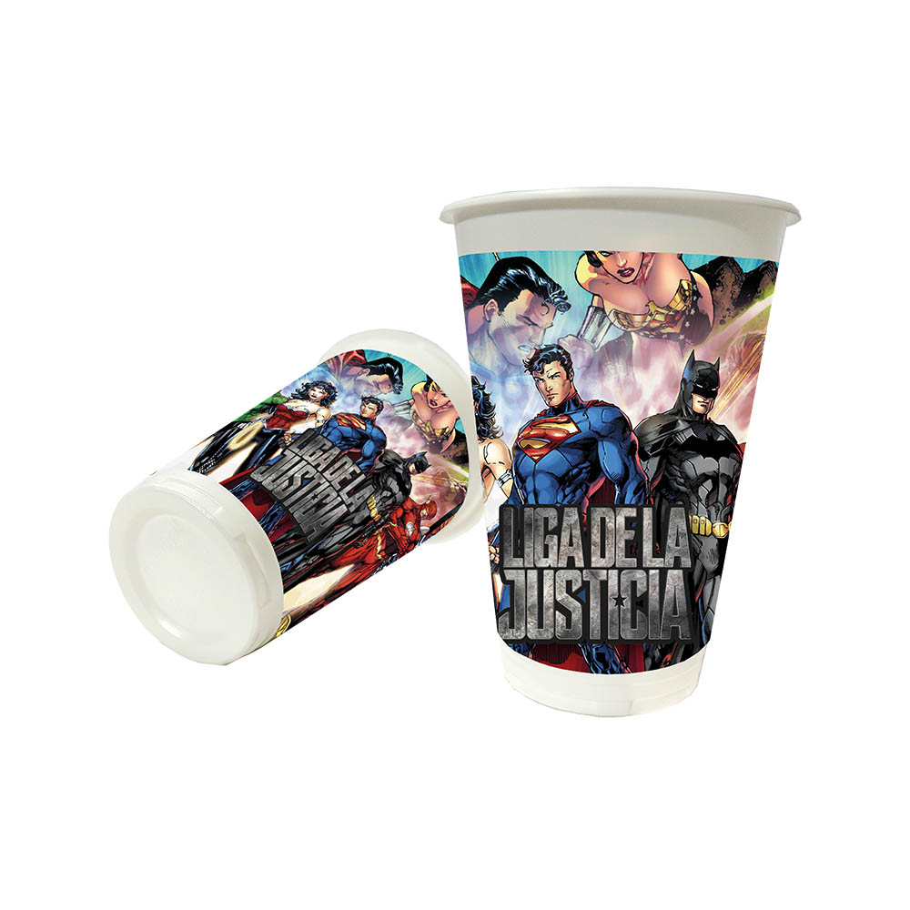 VASO INFANTIL X 12 LIGA DE LA JUSTICIA 