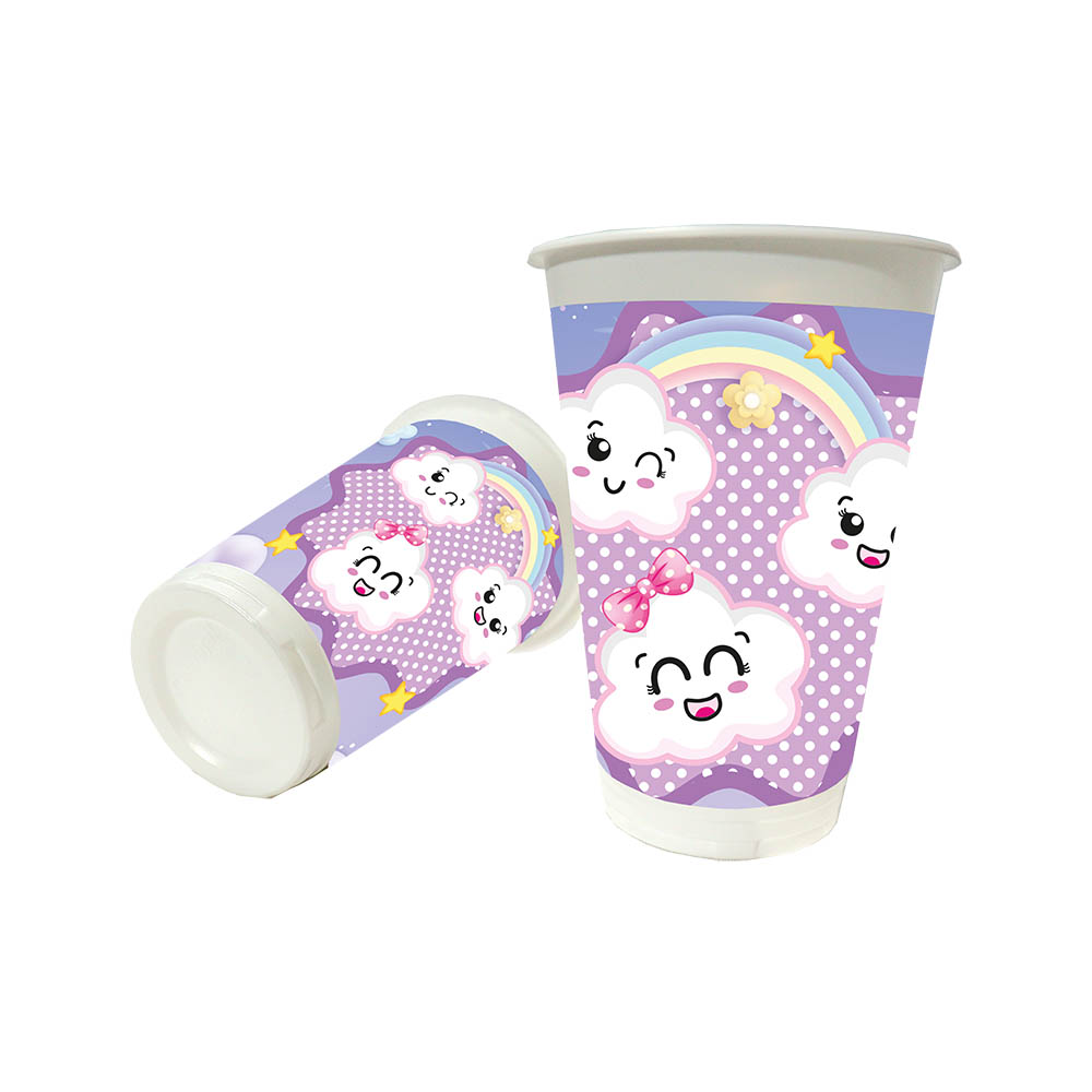 VASO INFANTIL X 12 LLUVIA DE AMOR 
