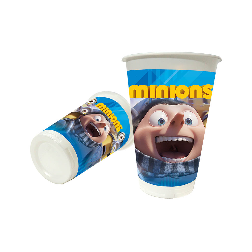 VASO INFANTIL X 12 MINIONS 