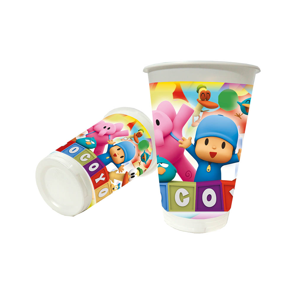 VASO INFANTIL X 12 POCOYO 