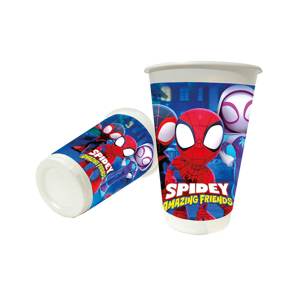 VASO INFANTIL X 12 SPIDEY Y SUS AMIGOS 