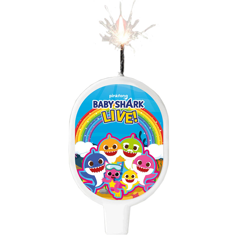 VELA SURTI INFANTIL BABY SHARK 