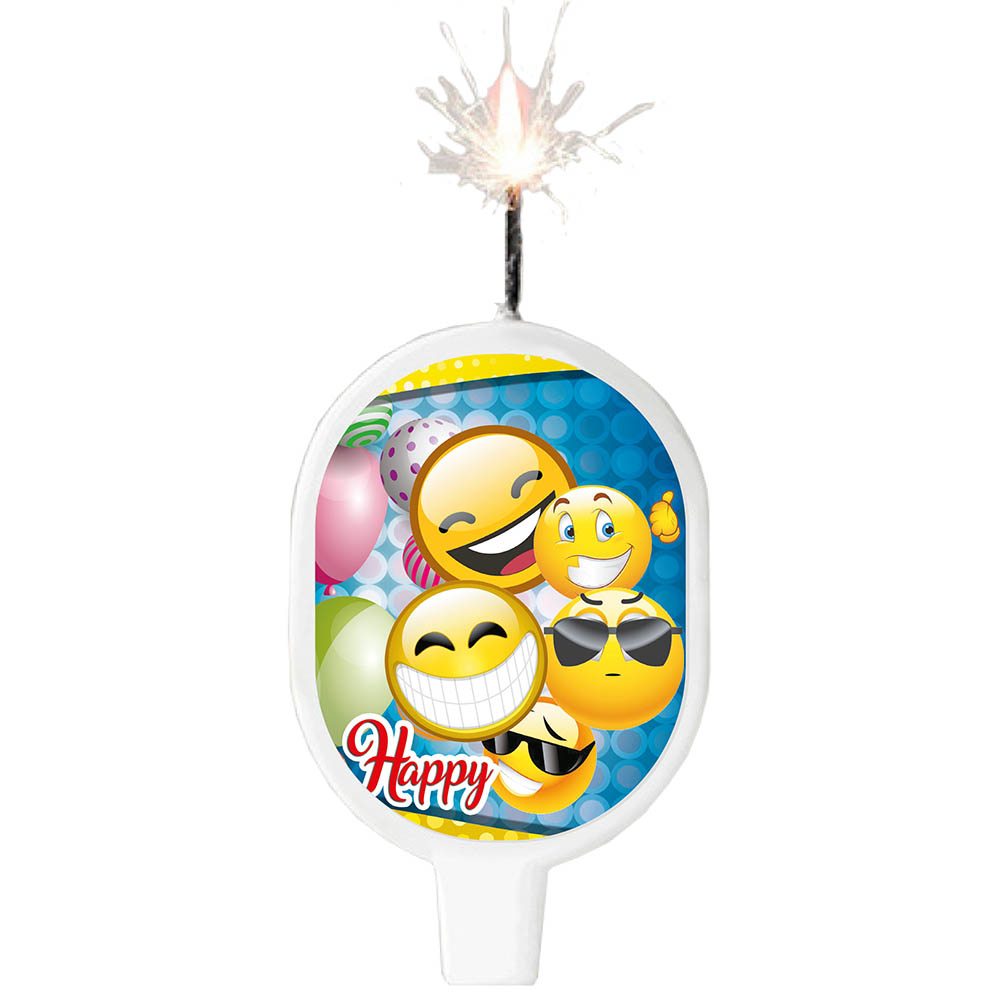 VELA SURTI TEMATICA EMOTICONES 