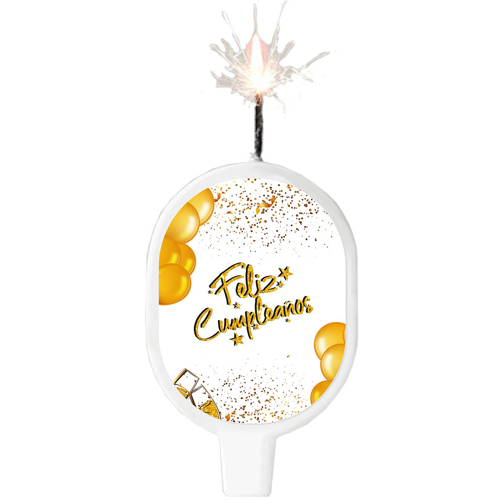 VELA SURTI TEMATICA FELIZ CUMPLE F-B-D