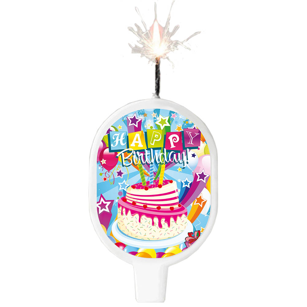 VELA SURTI TEMATICA HAPPY BIRTHDAY 