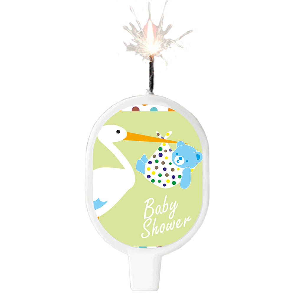 VELA SURTI TEMATICA SHOWER CIGUEÑA VERDE