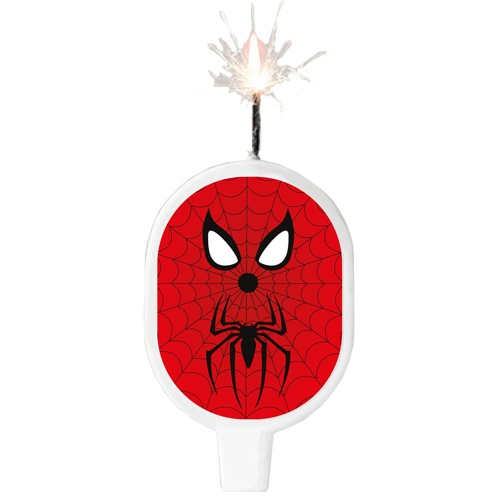 VELA SURTI TEMATICA SPIDERMAN ESCUDO 